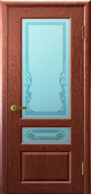 Фото Межкомнатная дверь "Джаз", анегри тон, стекло